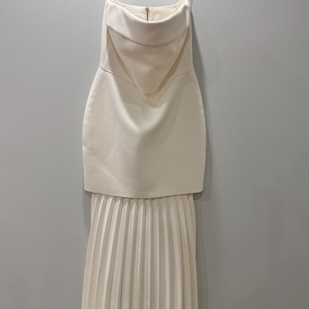 Dion Lee crepe strapless pleated dress size 4 - Picture 5 of 13